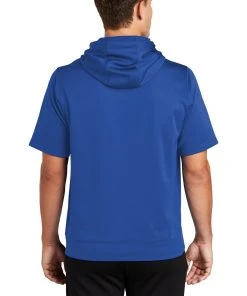 Sport-Tek Men's Sport-Wick Fleece Short Sleeve Hooded Pullover -Bulkthreads store 89184507