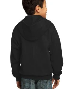 Port & Company Youth Core Fleece Full-Zip Hooded Sweatshirt -Bulkthreads store 89763332