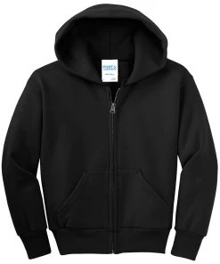 Port & Company Youth Core Fleece Full-Zip Hooded Sweatshirt -Bulkthreads store 89763333