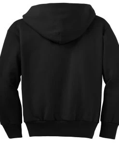 Port & Company Youth Core Fleece Full-Zip Hooded Sweatshirt -Bulkthreads store 89763334