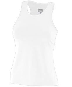 Augusta Girl's Poly/Spandex Solid Racerback Tank