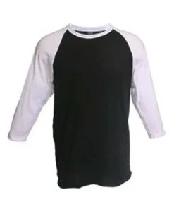 Tultex Youth Raglan T-Shirt -Bulkthreads store tultex 245y black white